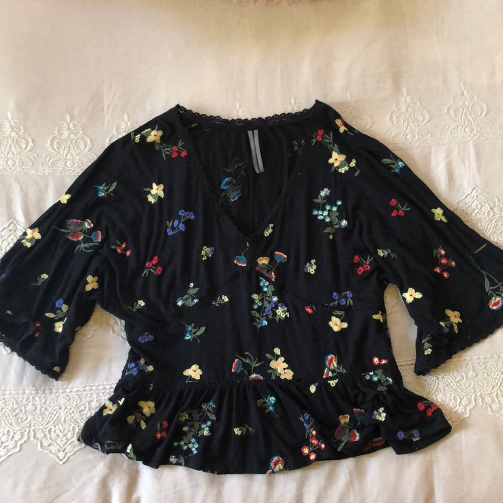 Embroidered blouse from Anthropologie